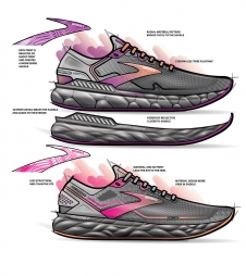 Brooks Running Ghost 16 and Adrenaline 24 concept 跑鞋概念